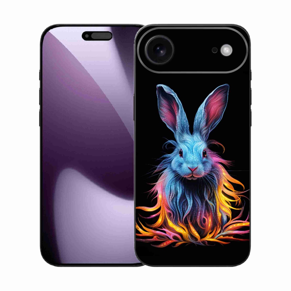 Gelový kryt mmCase na iPhone 17 Air - abstraktní zajíc
