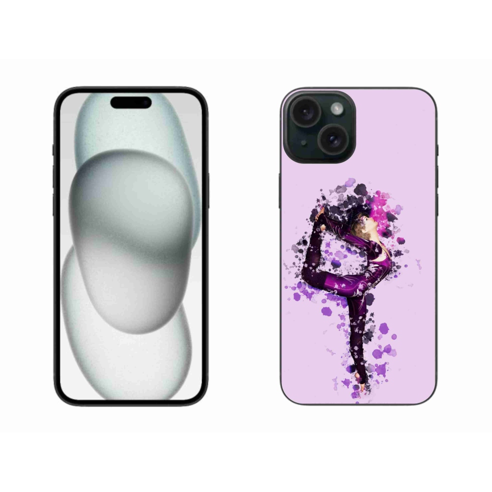 Gelový kryt mmCase na iPhone 15 Plus - baletka