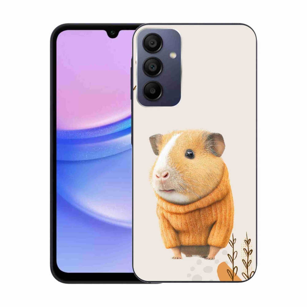 Gelový kryt mmCase na Samsung Galaxy A15 4G/5G - morče ve svetru