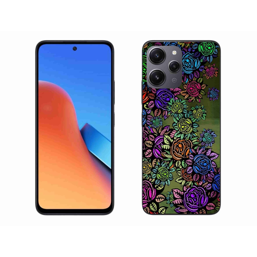 Gelový kryt mmCase na Xiaomi Redmi 12 - květiny 6
