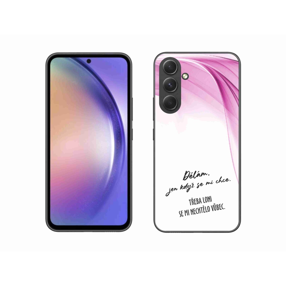 Gelový kryt mmCase na Samsung Galaxy A54 5G - vtipný text 12 bílé pozadí