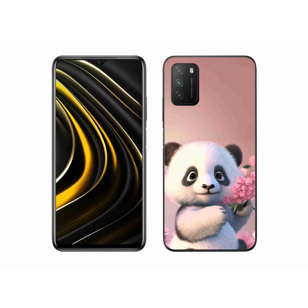 Gelový kryt mmCase na Xiaomi Poco M3 - roztomilá panda