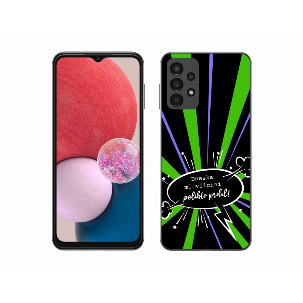Gelový kryt mmCase na Samsung Galaxy A13 4G - vtipný text 15 černé pozadí