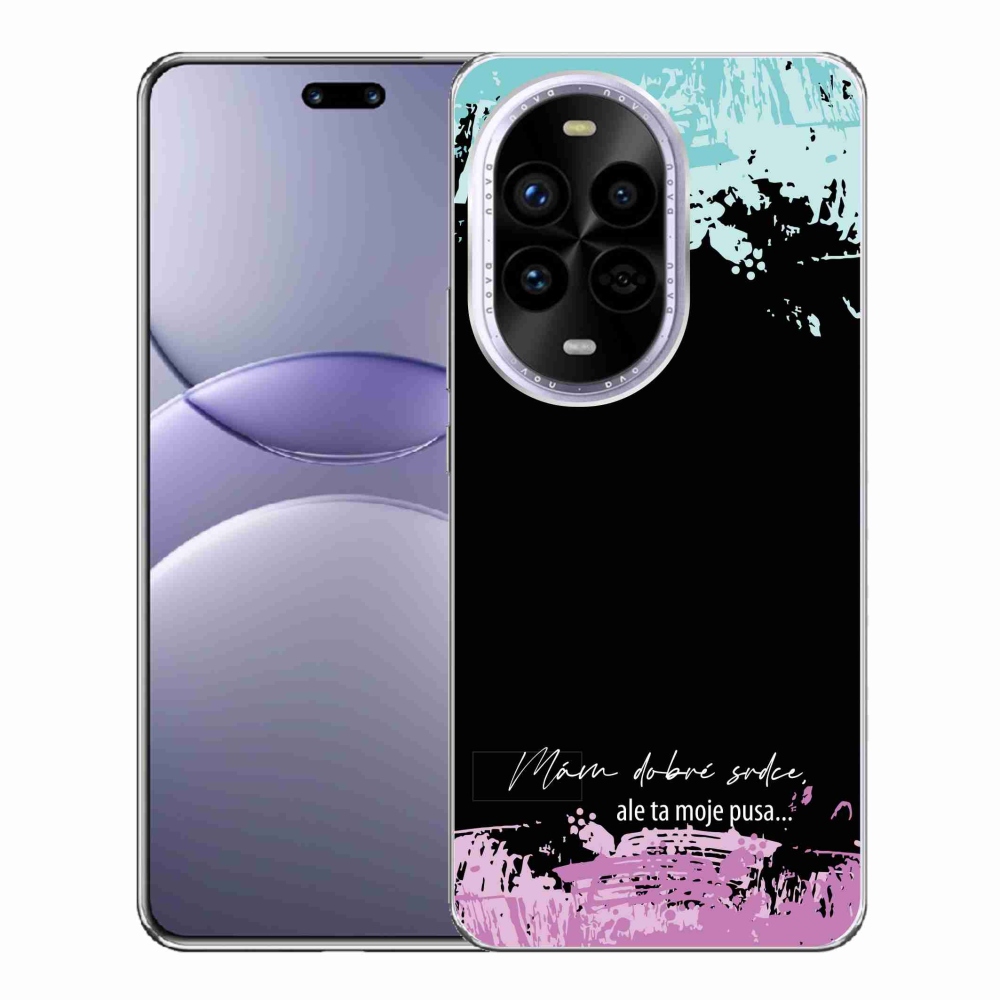 Gelový kryt mmCase na Huawei Nova 13 Pro 5G - vtipný text 3 černé pozadí
