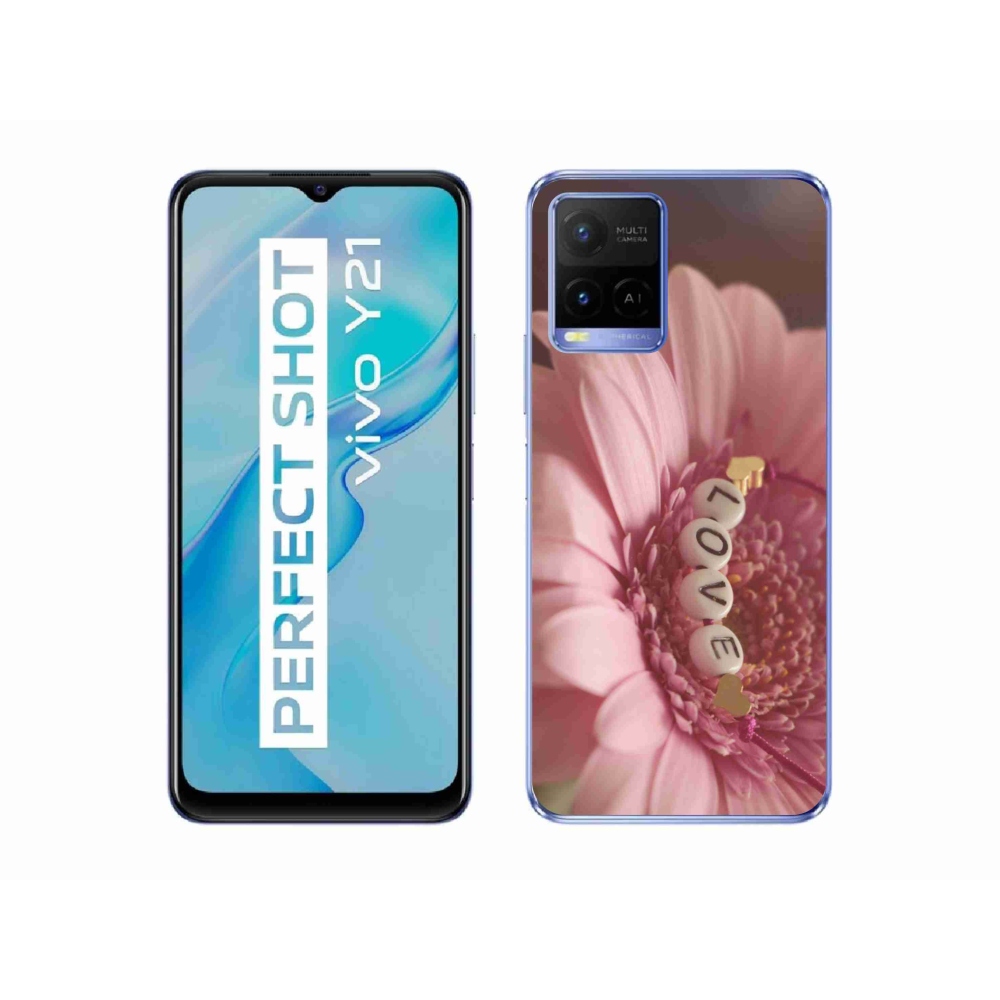 Gelový kryt mmCase na Vivo Y21/Y21s/Y33s - přívěsek love