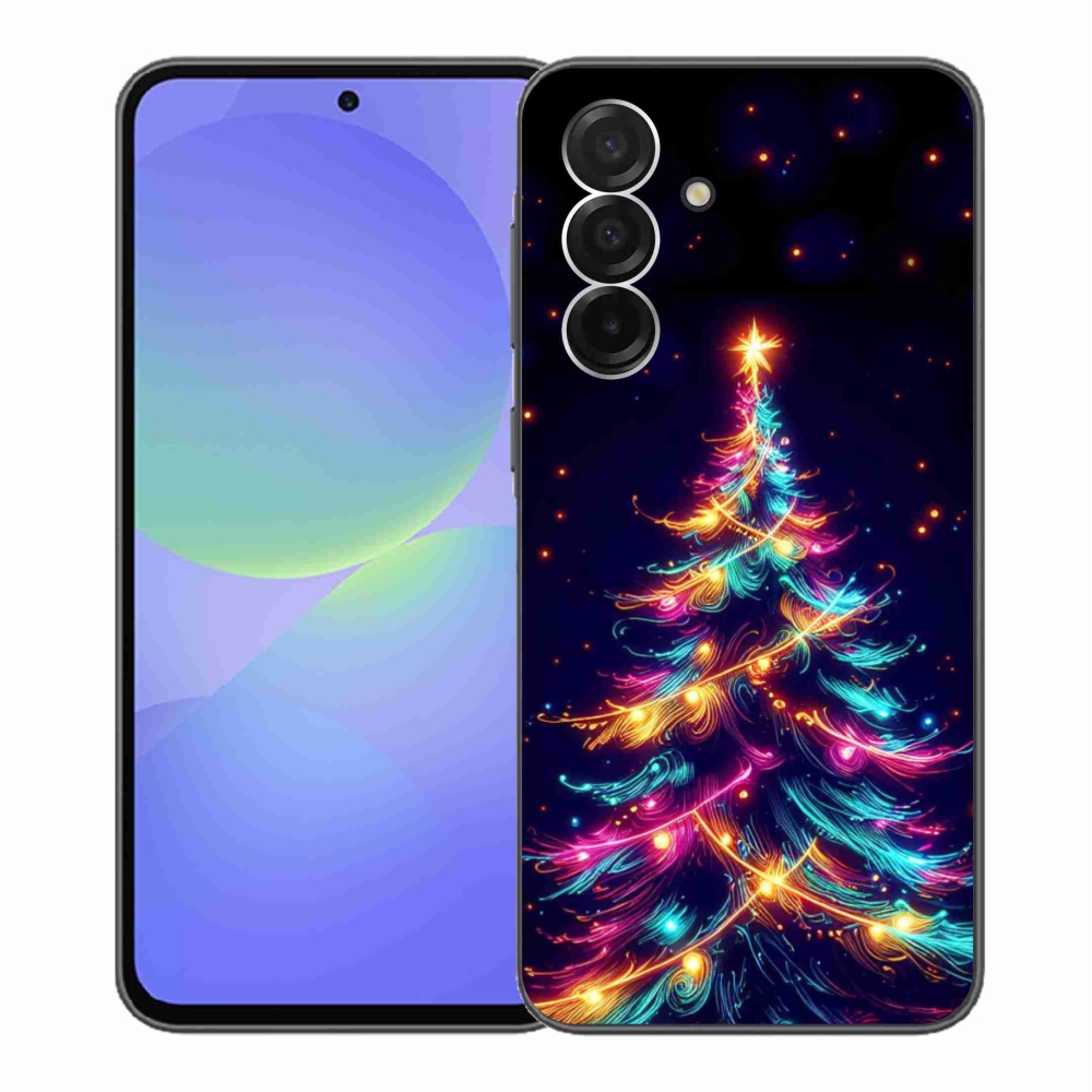 Gelový kryt mmCase na Samsung Galaxy A36 5G - neonový vánoční stromek
