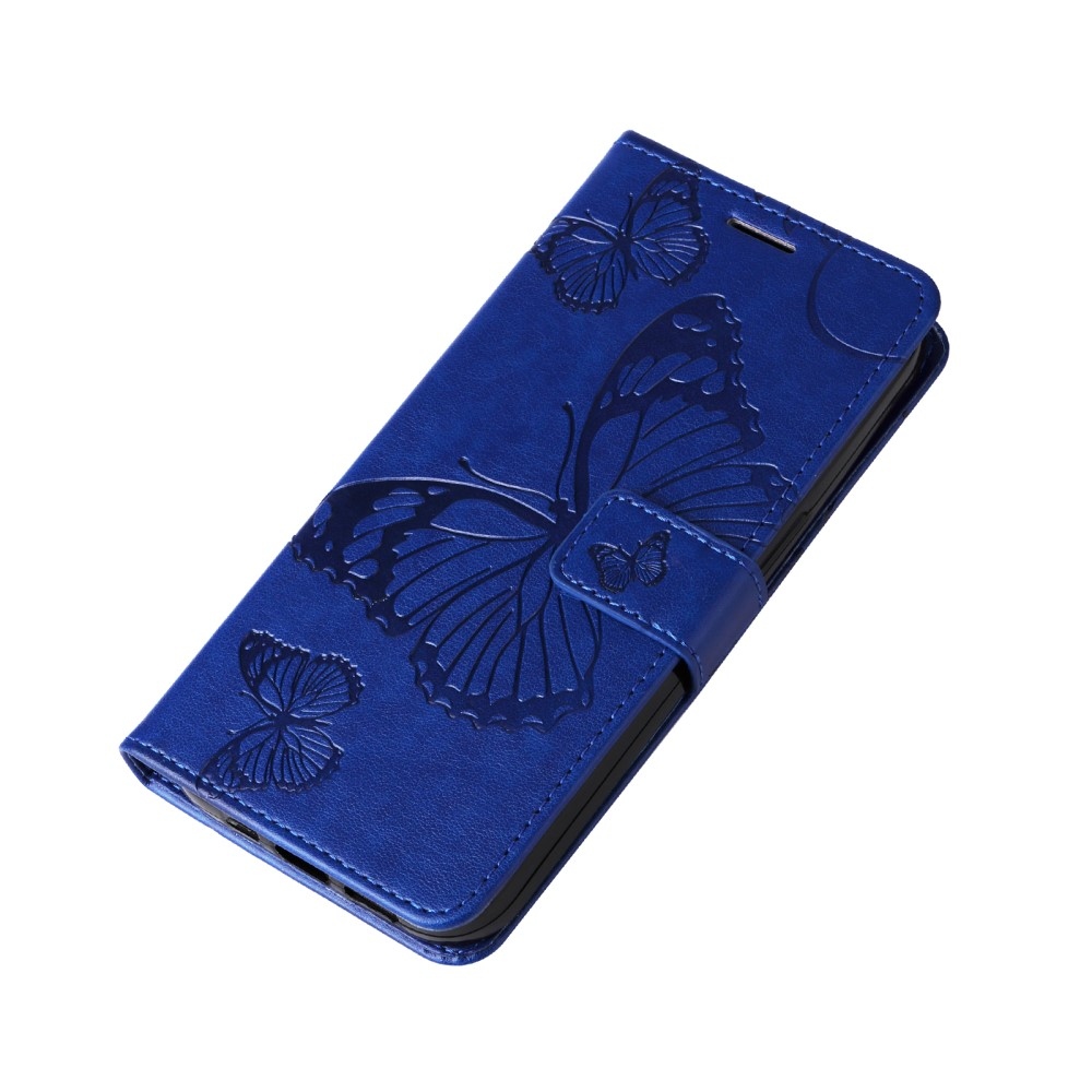 Big Butterfly knížkové pouzdro na Samsung Galaxy A16 4G/5G/A26 5G - modré