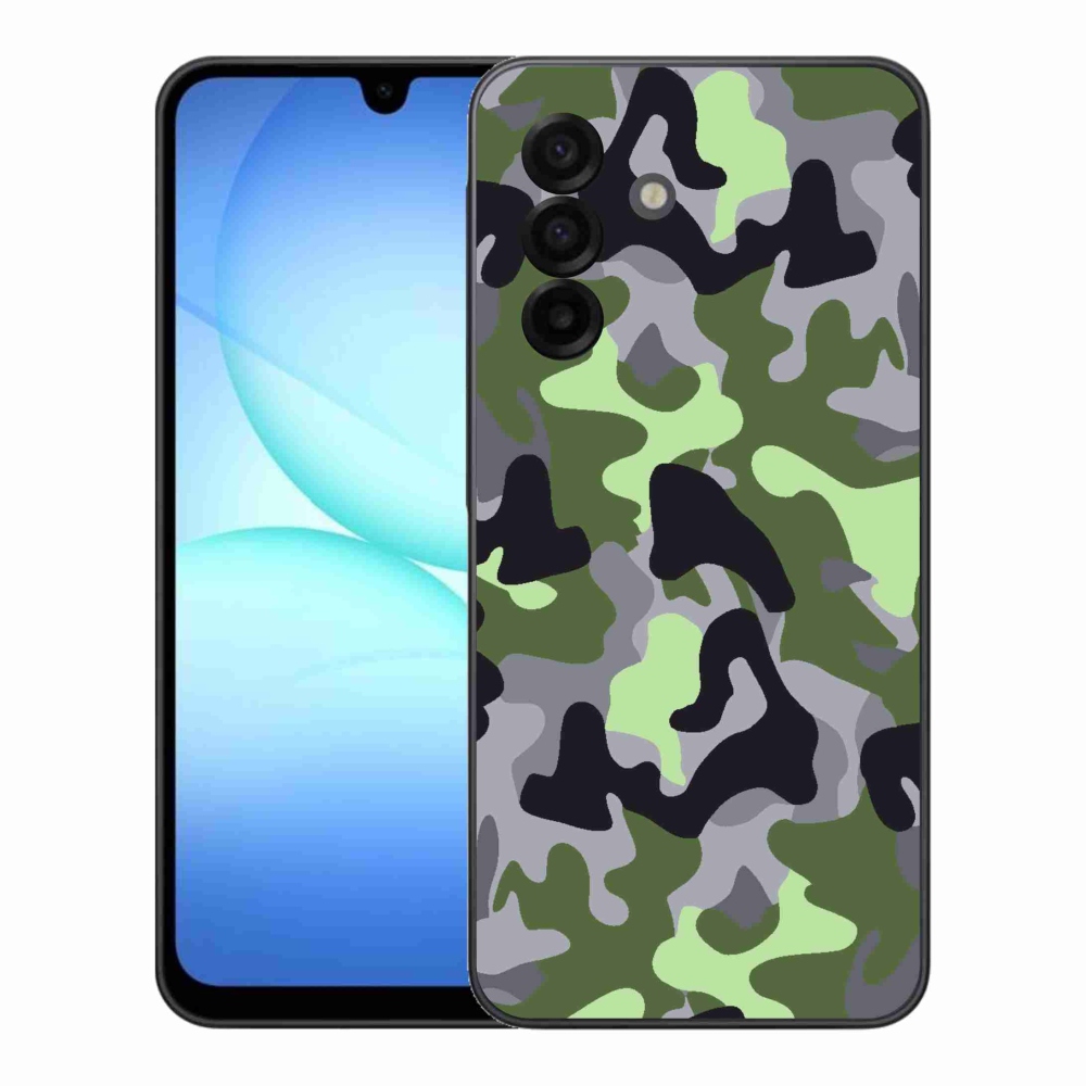 Gelový kryt mmCase na Samsung Galaxy A17 4G/5G - maskáčový vzor 7
