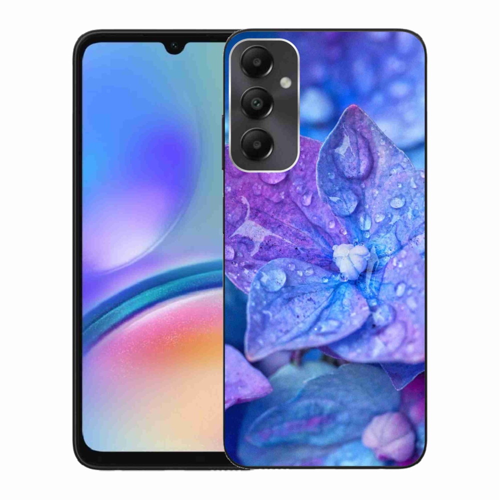 Gelový kryt mmCase na Samsung Galaxy A05s - fialový květ