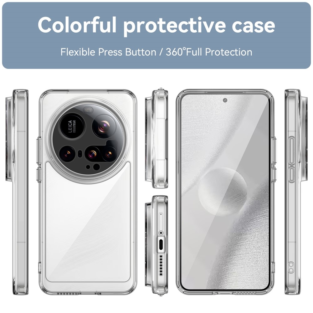 Gelový obal s pevnými zády na Xiaomi 15 Ultra - průhledný