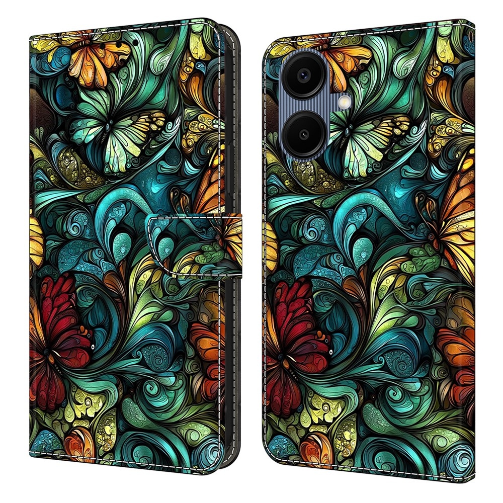 Smooth knížkové pouzdro na Samsung Galaxy A07 4G - akvarelové rostiny