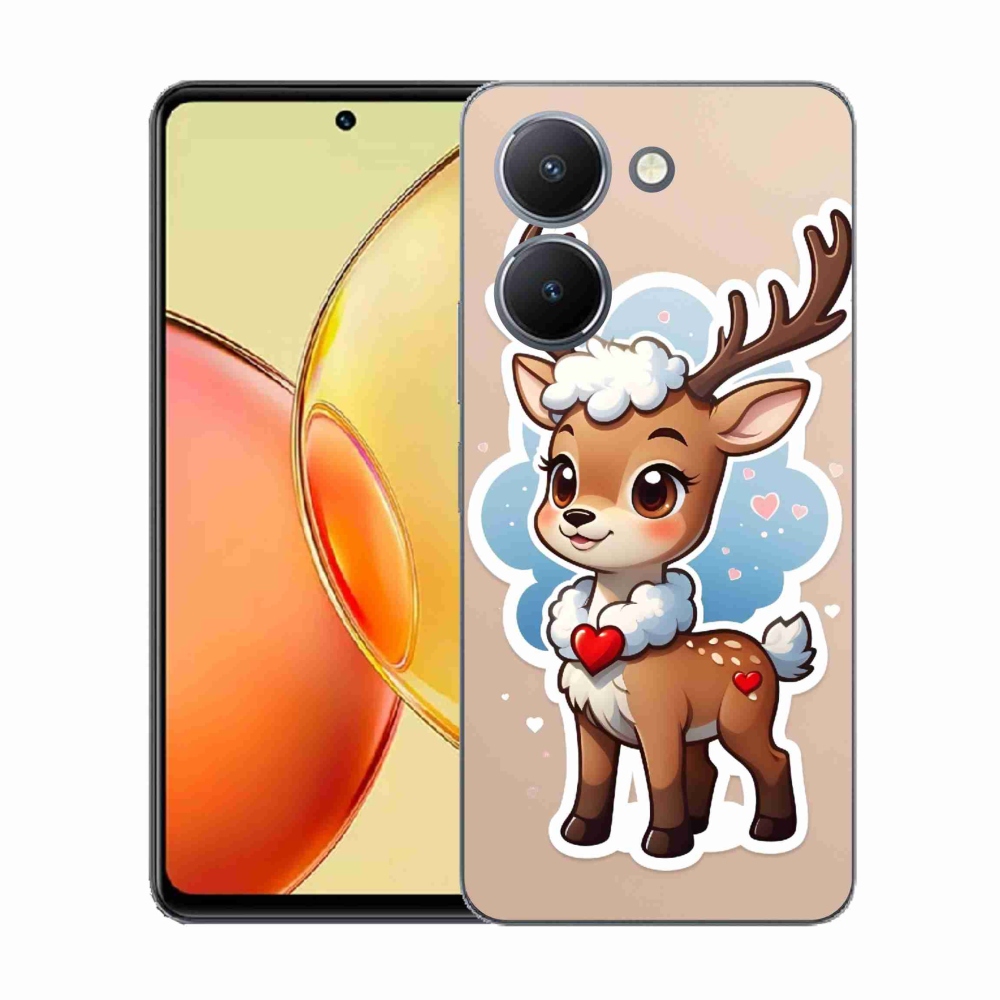 Gelový kryt mmCase na Vivo Y36 - kreslený sob