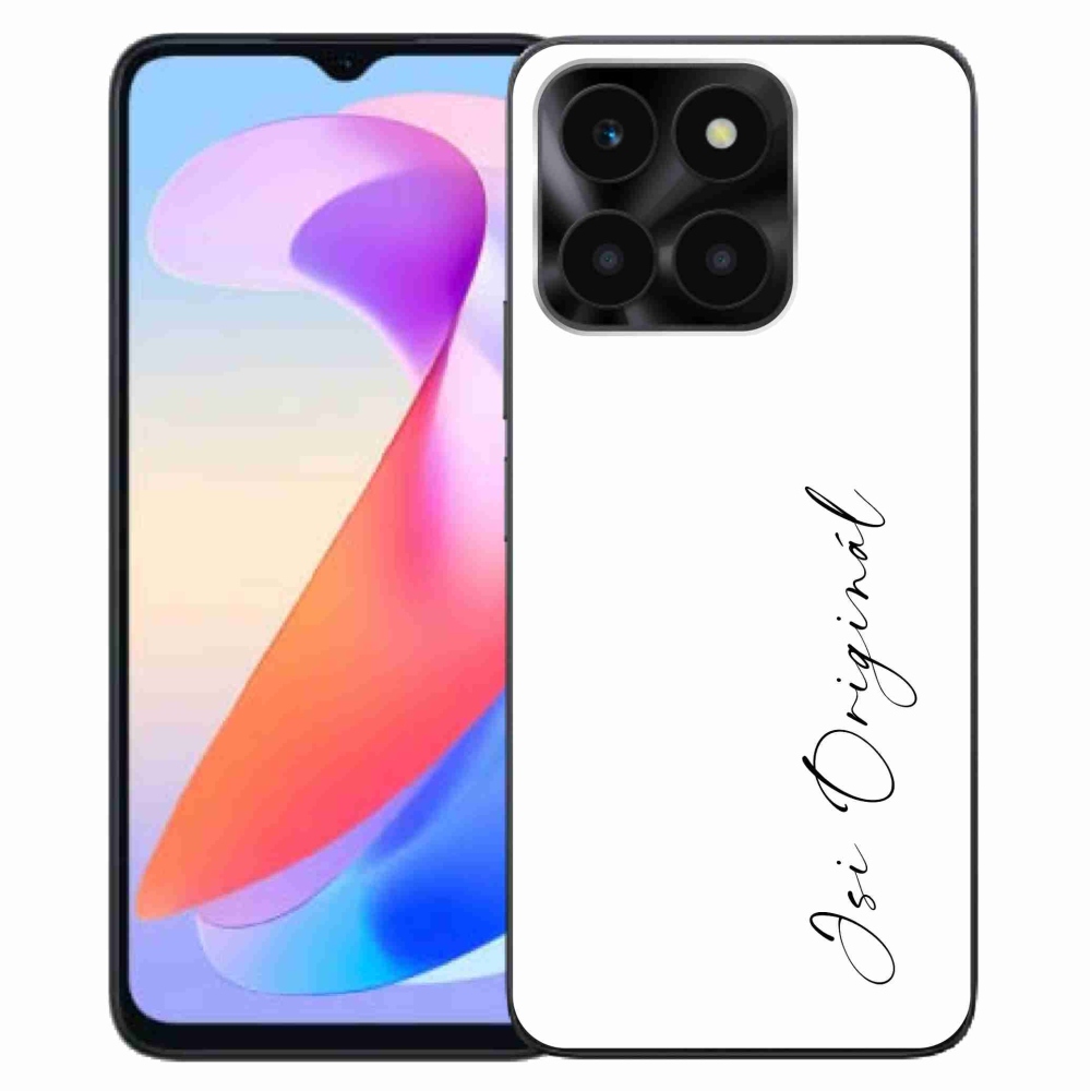 Gelový kryt mmCase na Honor X6a - jsi originál bílé pozadí