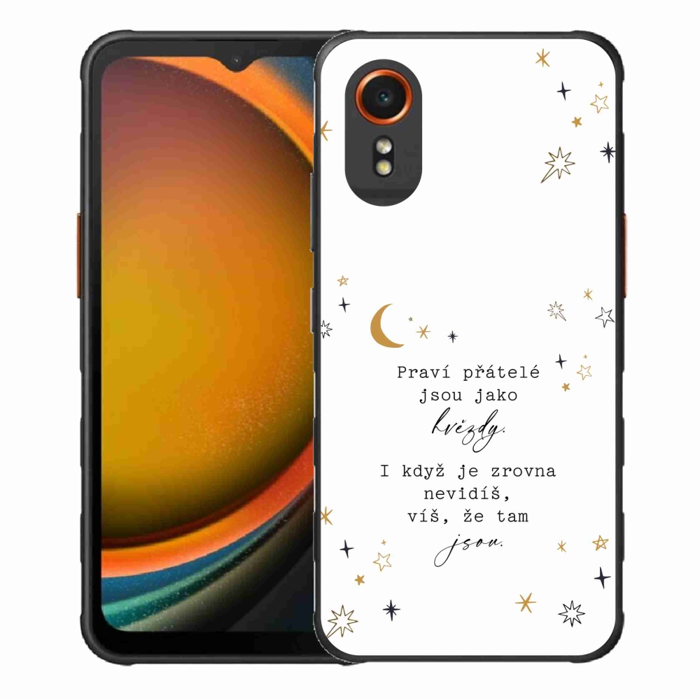 Gelový kryt mmCase na Samsung Galaxy Xcover 7 - citát 6 bílé pozadí