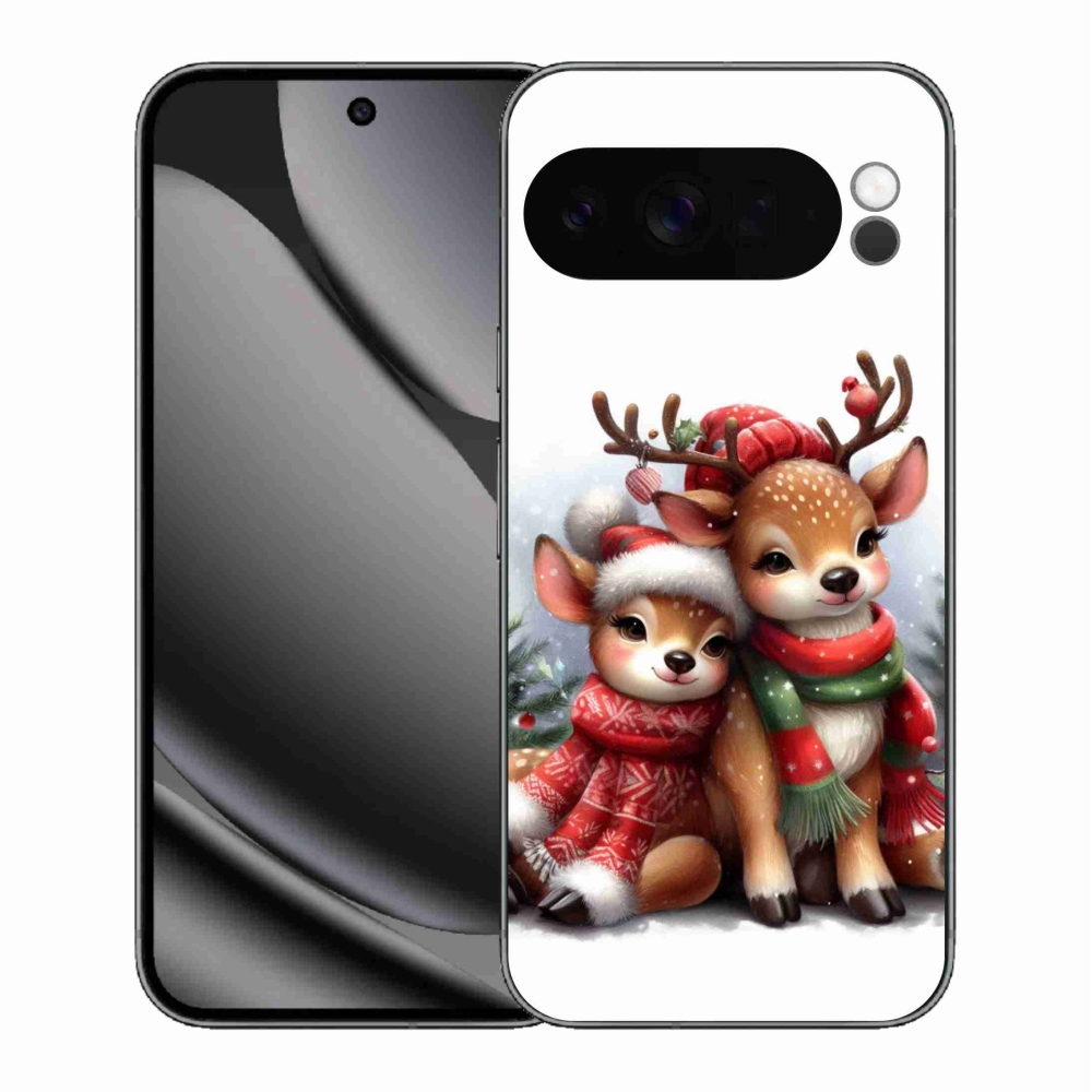 Gelový kryt mmCase na Google Pixel 10 Pro XL - vánoční sobi