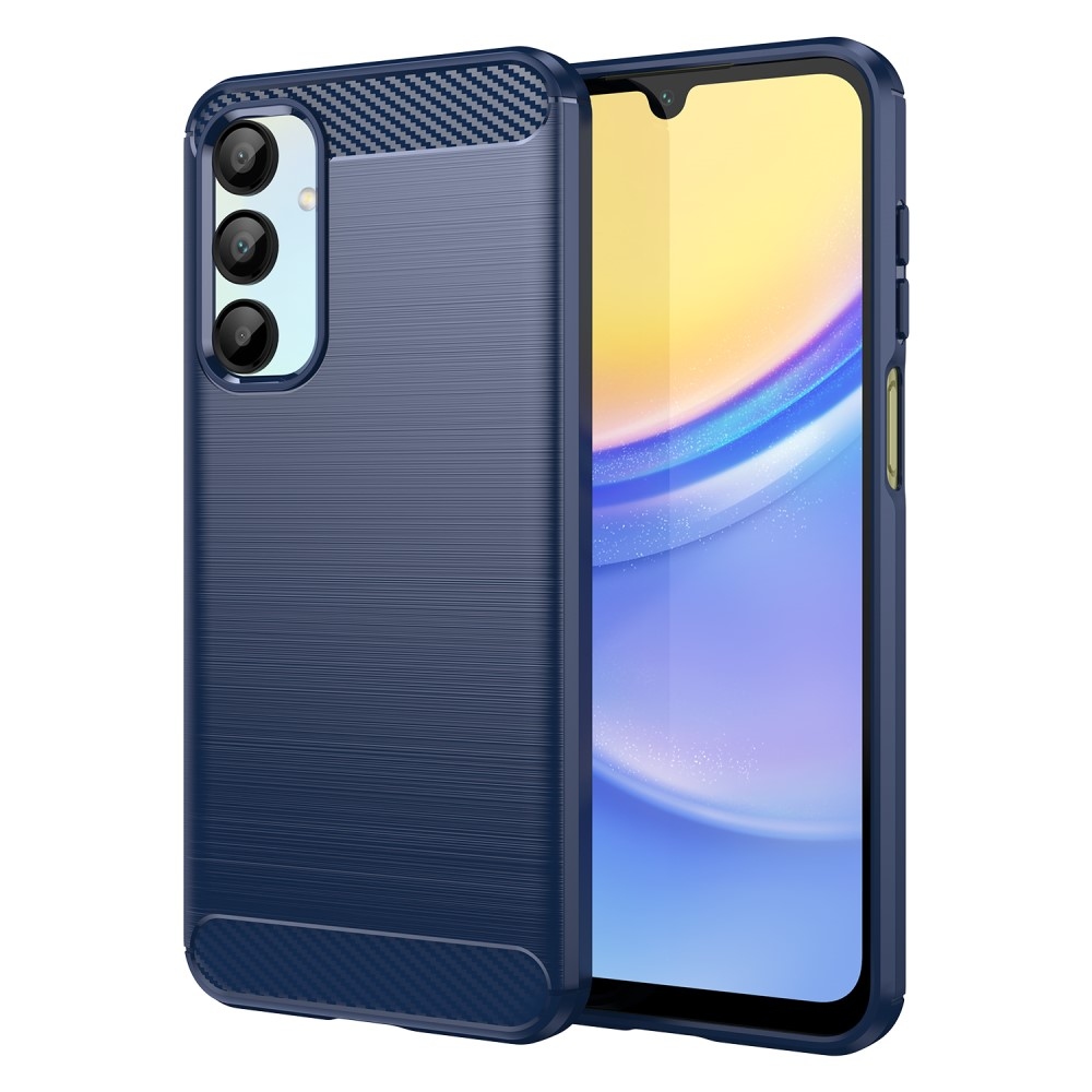 Carbon odolný gelový obal na Samsung Galaxy A16 4G/5G - modrý