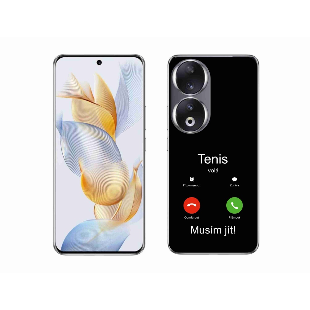 Gelový kryt mmCase na Honor 90 - tenis volá černé pozadí