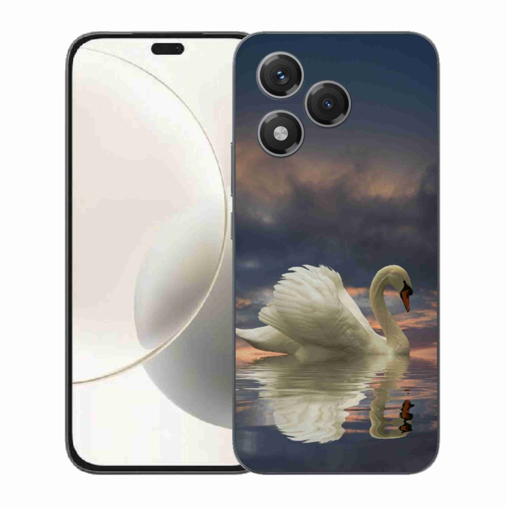 Gelový kryt mmCase na Honor 400 Lite - labuť