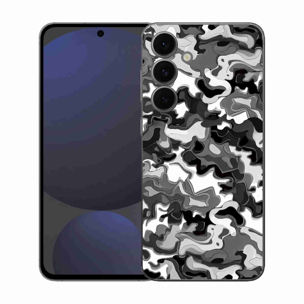 Gelový kryt mmCase na Samsung Galaxy S25 FE - maskáčový vzor 3
