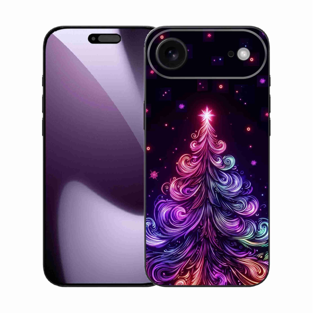 Gelový kryt mmCase na iPhone 17 Air - neonový vánoční stromek 1
