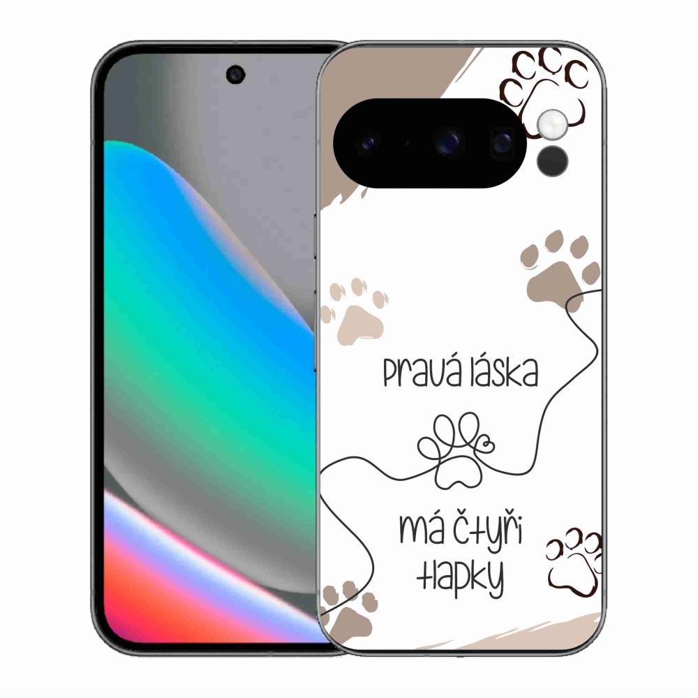 Gelový kryt mmCase na Google Pixel 10 Pro - psí motiv 1 bílé pozadí