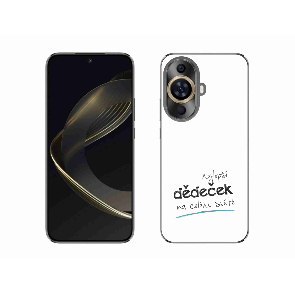 Gelový kryt mmCase na Huawei Nova 11 - nejlepší dědeček 3 bílé pozadí