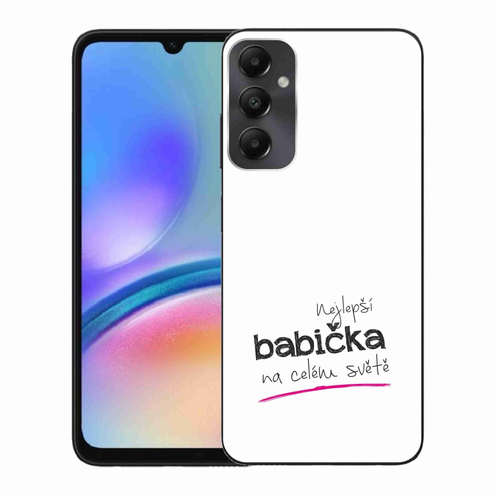 Gelový kryt mmCase na Samsung Galaxy A05s - nejlepší babička 4 bílé pozadí