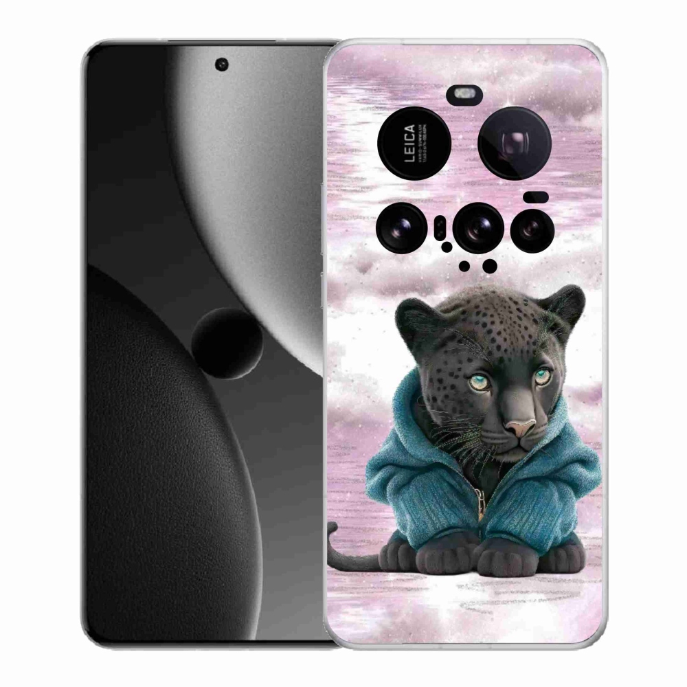Gelový kryt mmCase na Xiaomi 15 Ultra - černý panter ve svetru