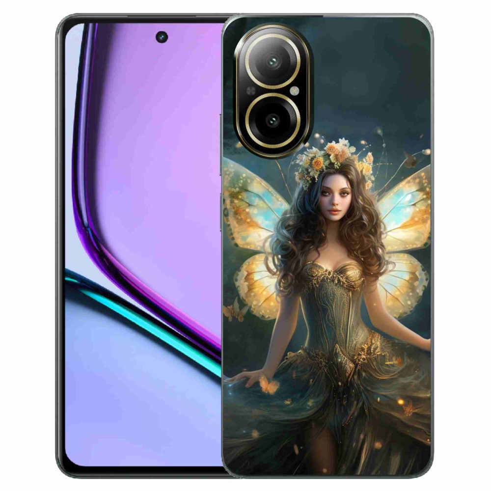 Gelový kryt mmCase na Realme C67 - motýlí žena