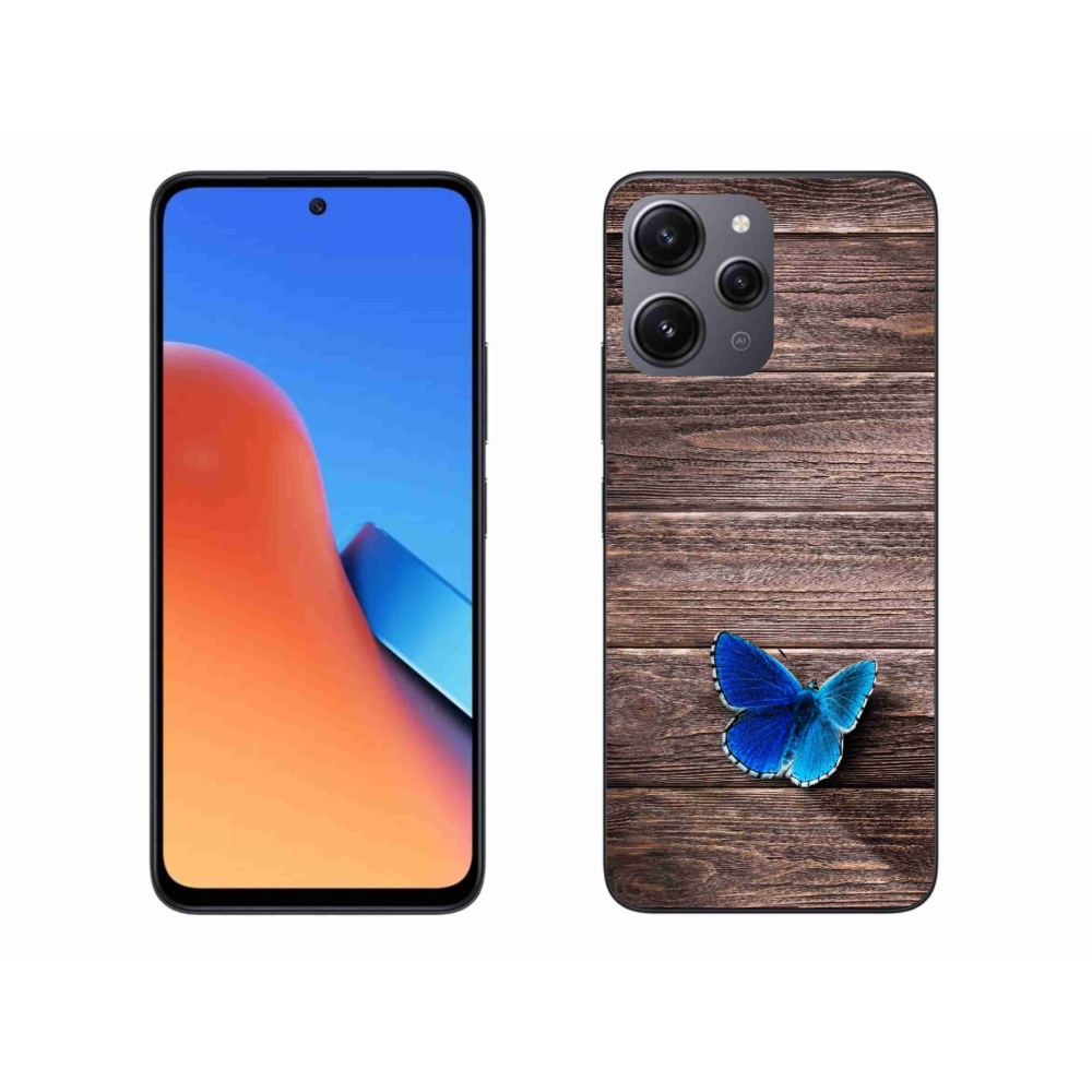 Gelový kryt mmCase na Xiaomi Redmi 12 - modrý motýl 1