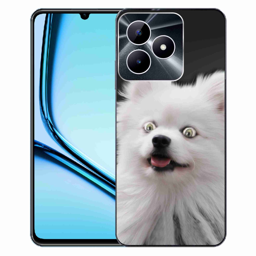 Gelový kryt mmCase na Realme Note 50 - bílý špic