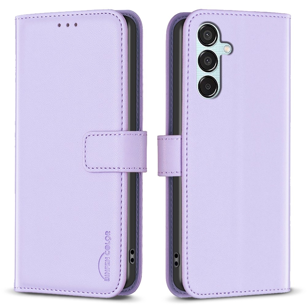 BNF knížkové pouzdro na Samsung Galaxy M15 5G - světlefialové