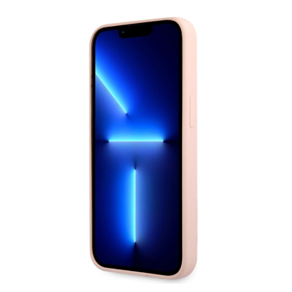 Karl Lagerfeld Liquid Silicone Choupette NFT kryt iPhone 13 Pro Max růžový