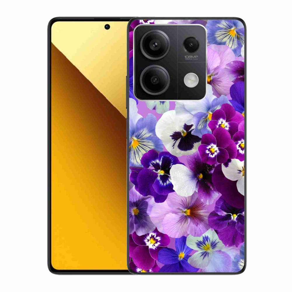 Gelový kryt mmCase na Xiaomi Redmi Note 13 5G - květiny 9