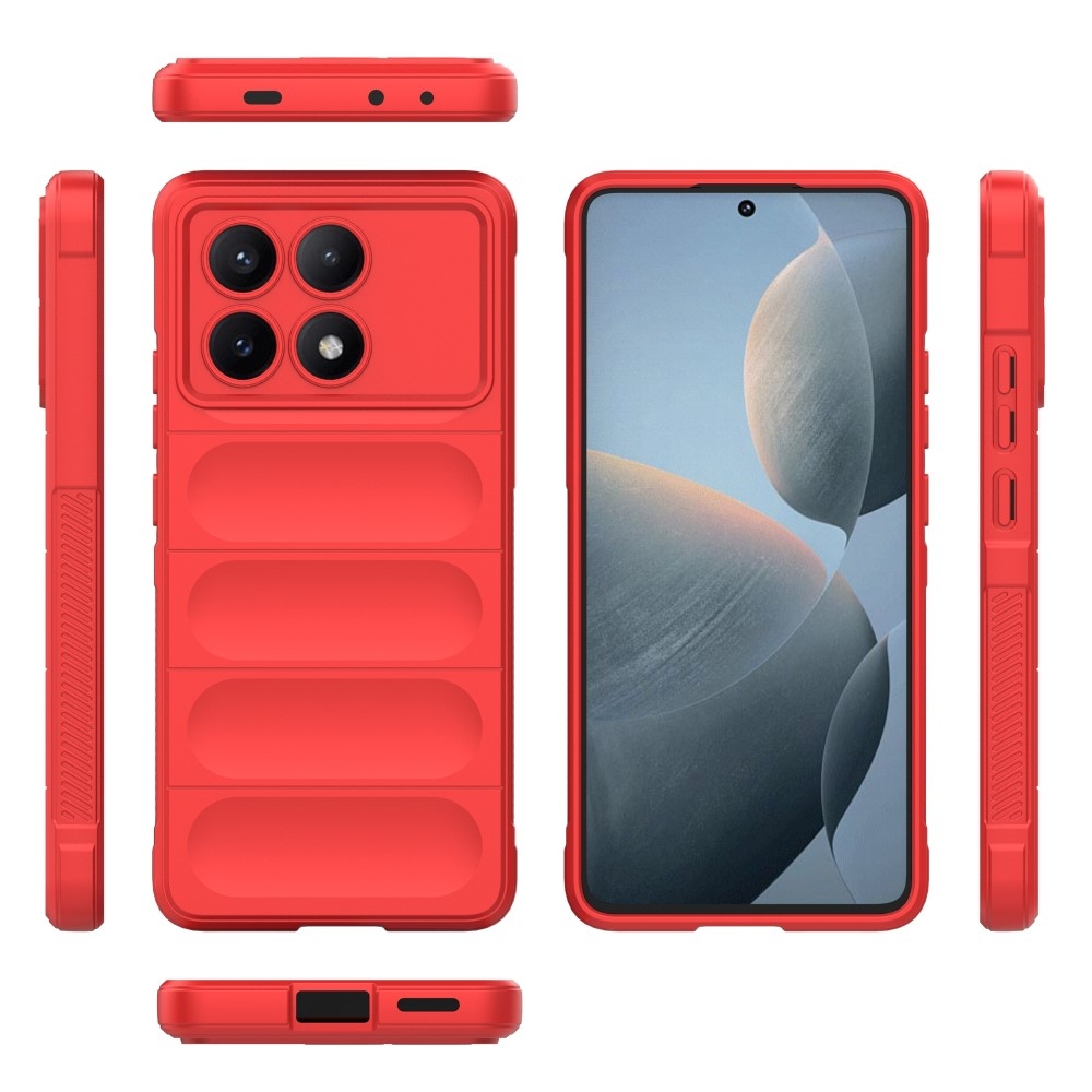 Rugg odolný gelový obal na Xiaomi Poco X6 Pro 5G - červený