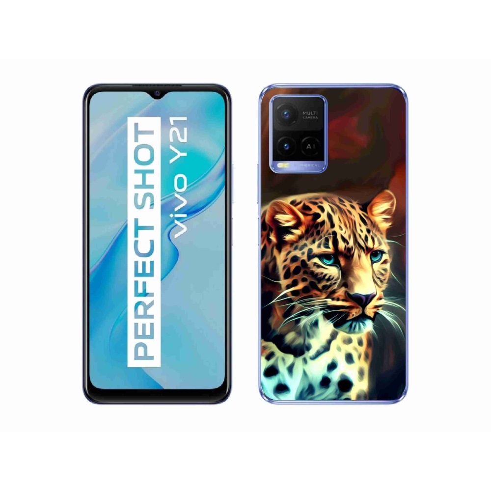 Gelový kryt mmCase na Vivo Y21/Y21s/Y33s - leopard