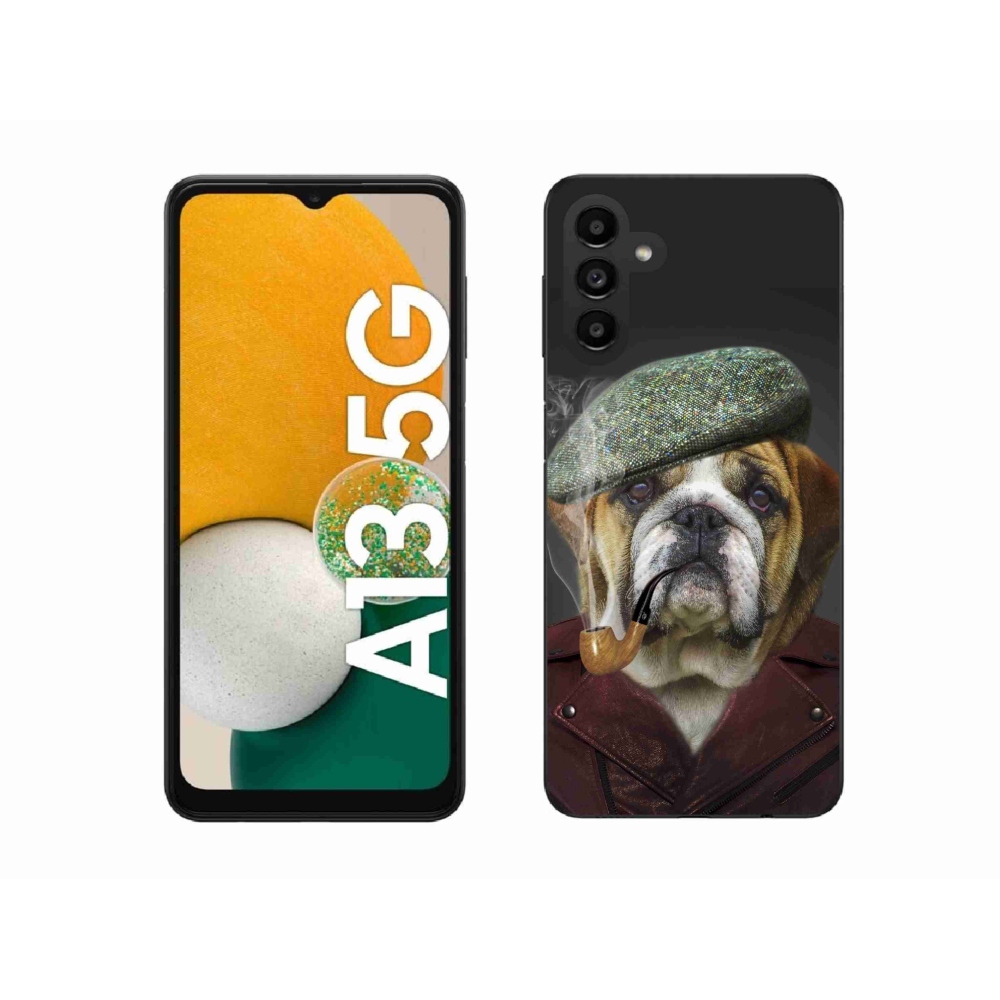 Gelový kryt mmCase na Samsung Galaxy A13 5G - pes s fajfkou
