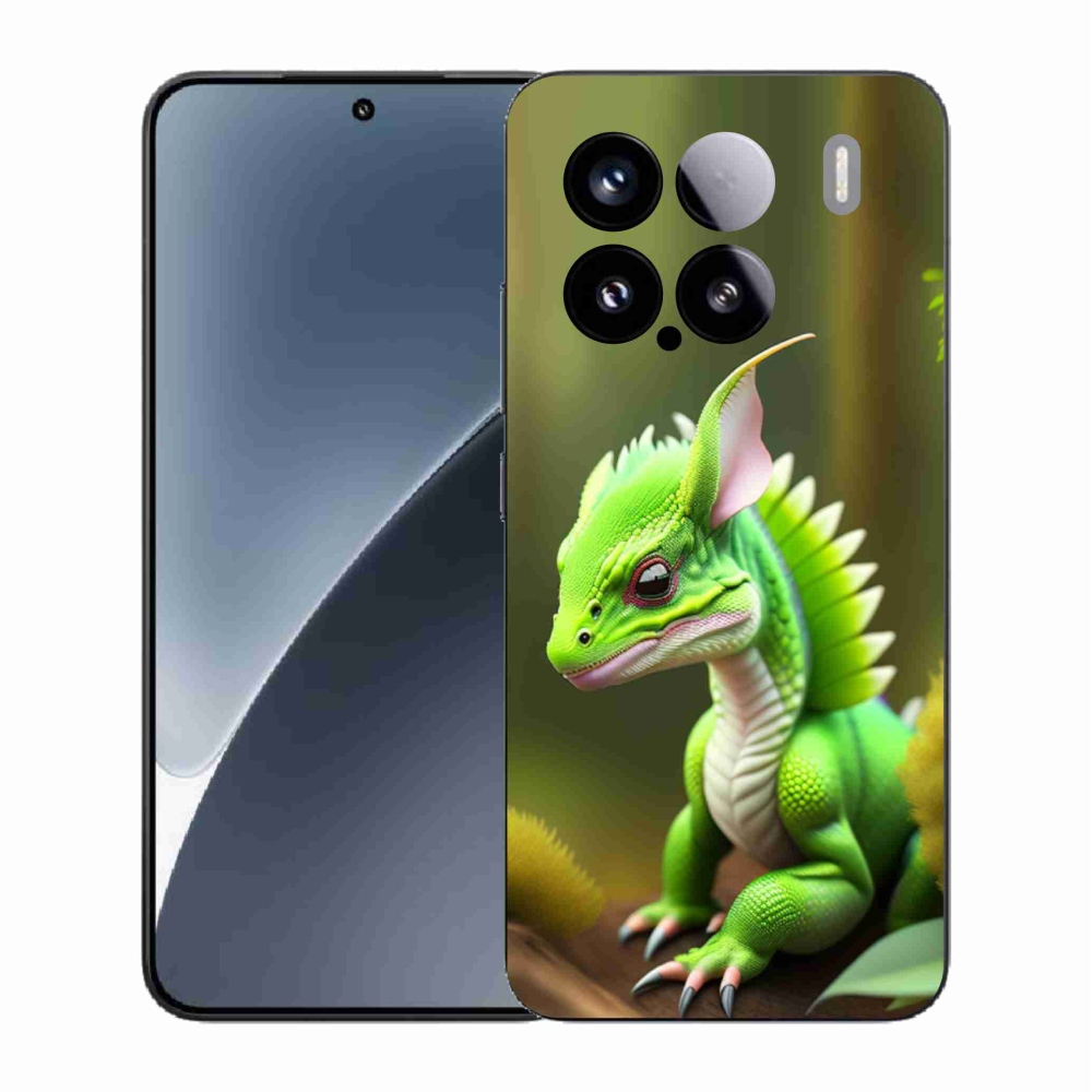 Gelový kryt mmCase na Xiaomi 15 - zelený dráček