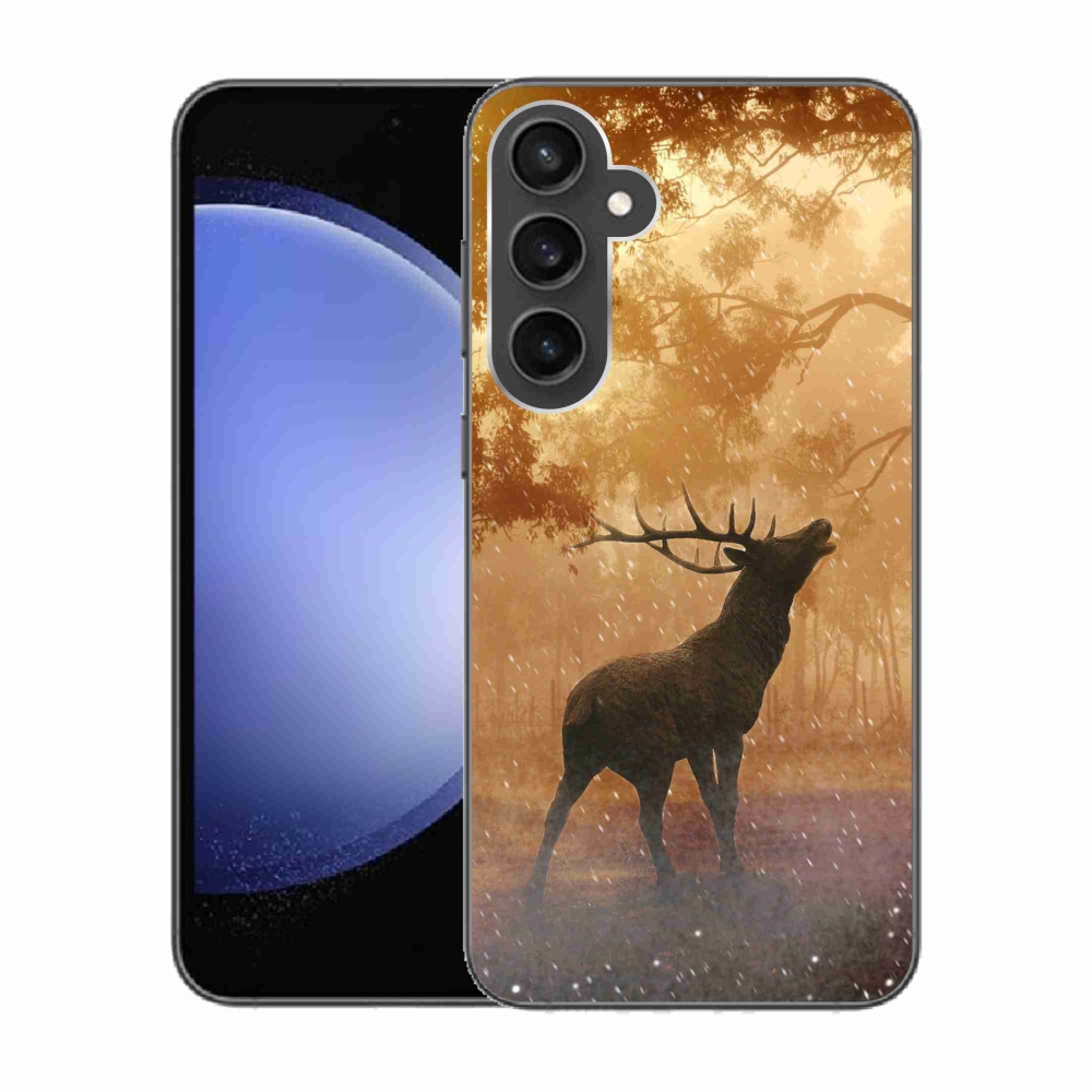 Gelový kryt mmCase na Samsung Galaxy S23 FE - jelen v říji