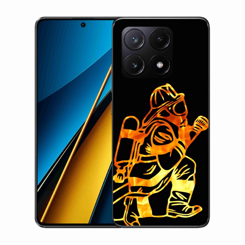 Gelový kryt mmCase na Xiaomi Poco X6 Pro 5G - hasič 1