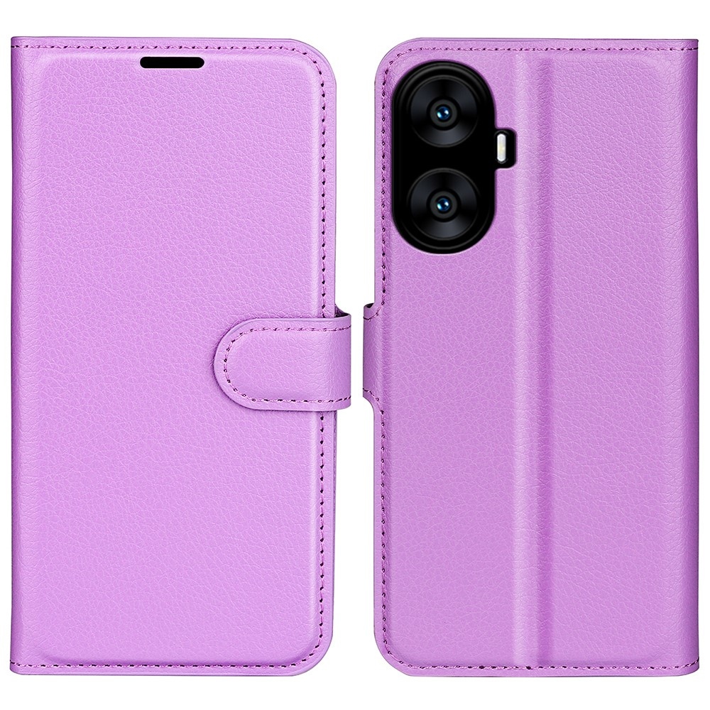 Litchi knížkové pouzdro na Realme C55 - fialové