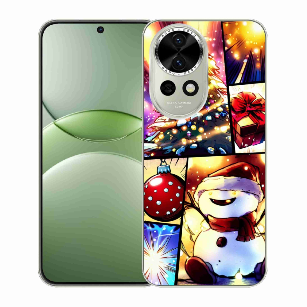 Gelový kryt mmCase na Huawei Nova 13 5G - vánoční motivy 1