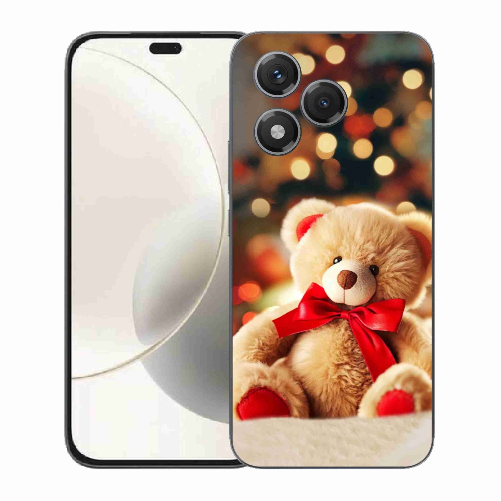 Gelový kryt mmCase na Honor 400 Lite - plyšový medvídek