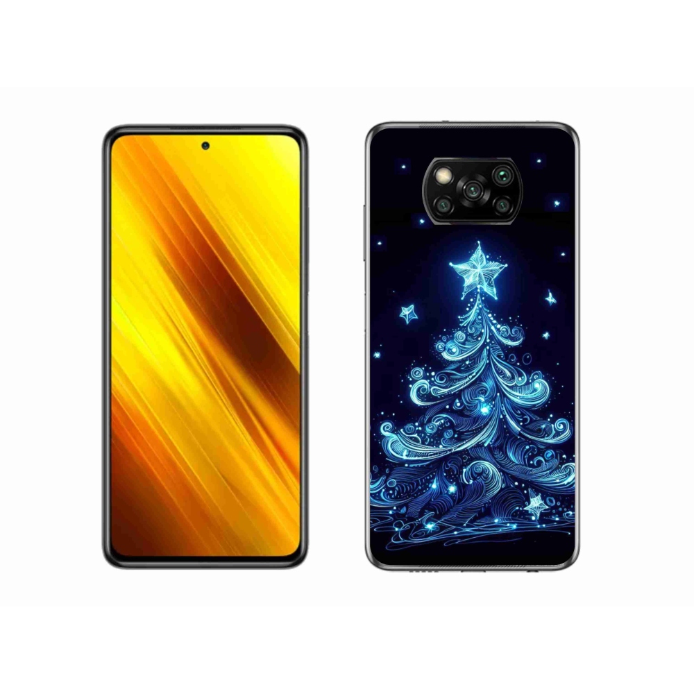 Gelový kryt mmCase na Xiaomi Poco X3 Pro - neonový vánoční stromek 4