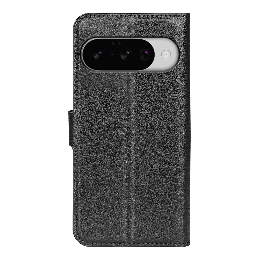 Litchi knížkové pouzdro na Google Pixel 10 - černé