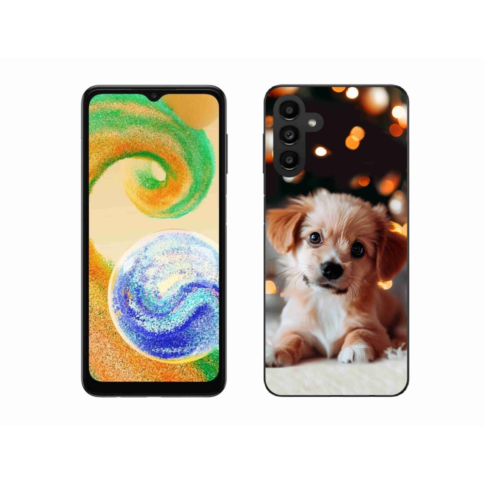 Gelový kryt mmCase na Samsung Galaxy A04s (164.7x76.7x9.1mm) - štěňátko