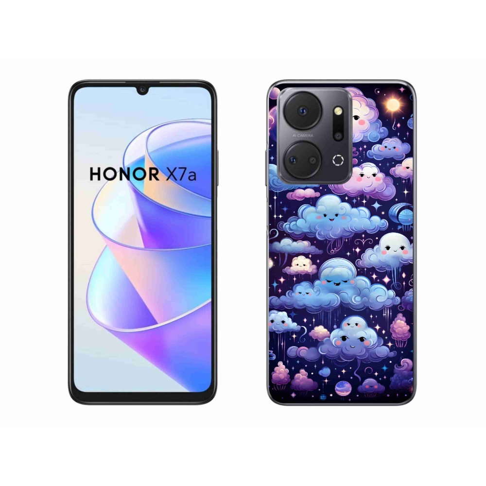 Gelový kryt mmCase na Honor X7a - mráčky