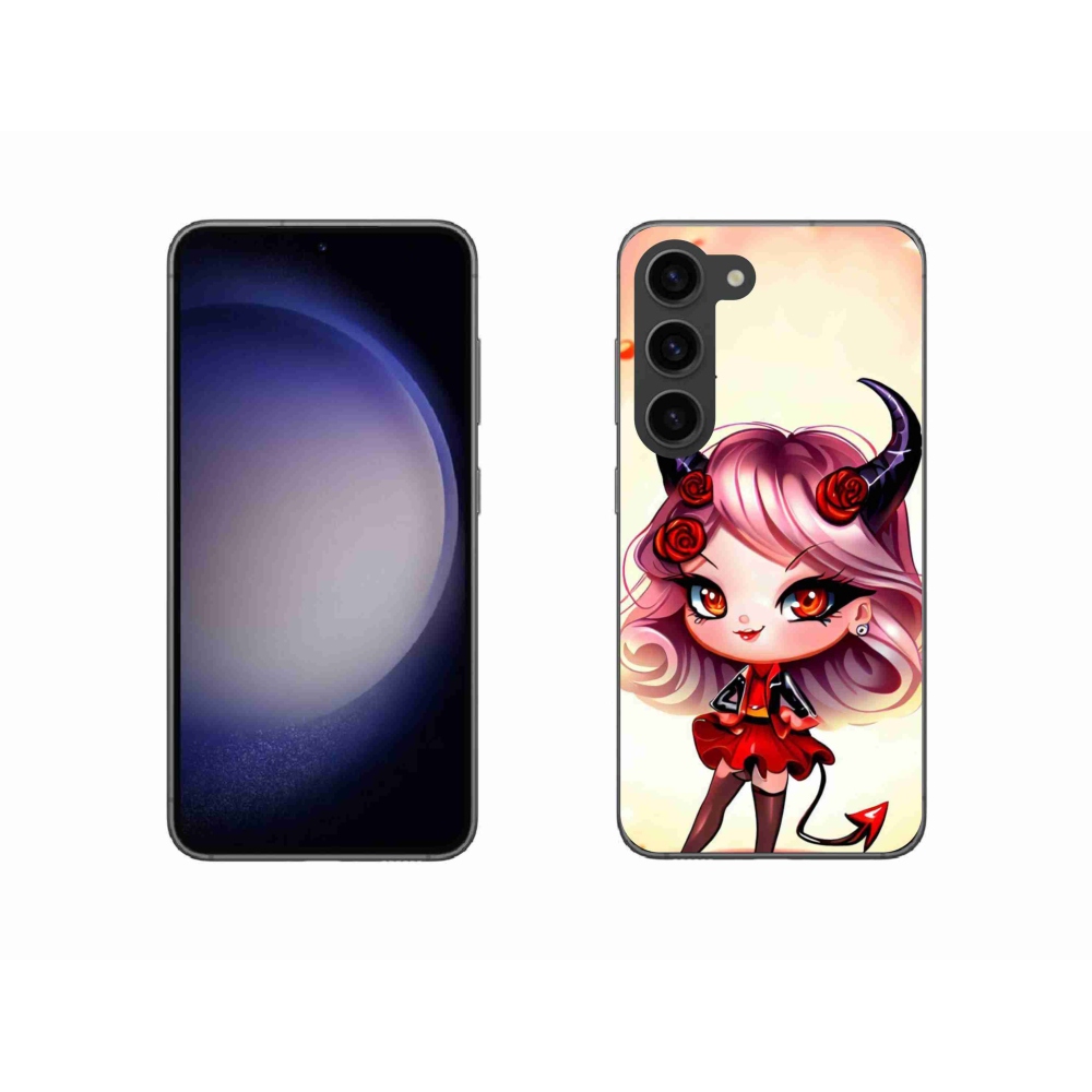 Gelový kryt mmCase na Samsung Galaxy S23 5G - kreslená čertice