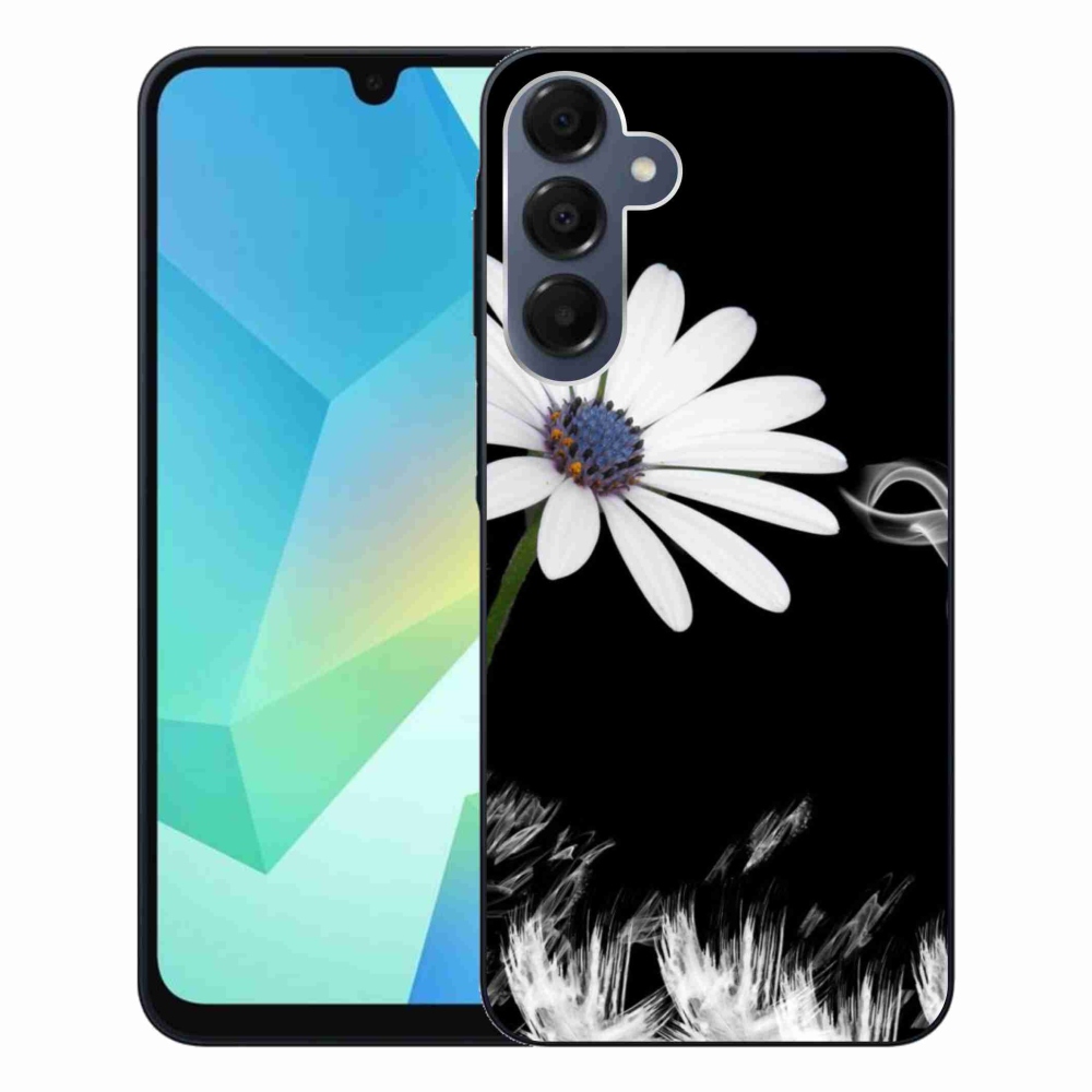 Gelový kryt mmCase na Samsung Galaxy A16 4G/5G - bílá květina