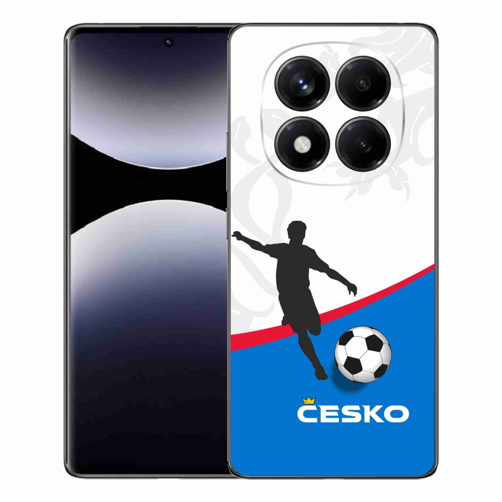 Gelový kryt mmCase na Xiaomi Redmi Note 14 Pro - fotbal Česko 1